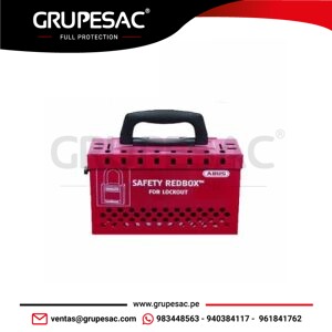 Caja Portátil de Acero Color Rojo Abus