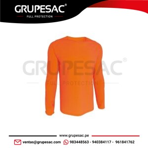 Polo Manga Larga Naranja