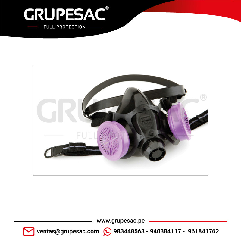 Respirador-Media-Cara-7700-2-Vías-North