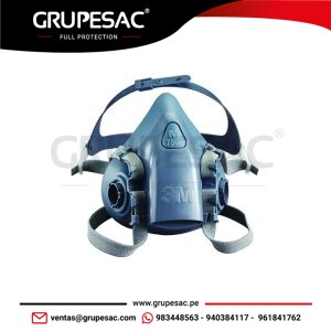 Respirador de Media Cara 7502 de Silicona 3M