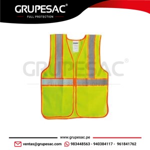 Chaleco de Poliéster con Cinta Reflectiva