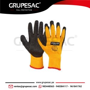 Guante Multiflex Látex Amarillo Steelpro