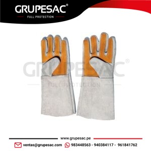 Guantes de Cuero Cromo de Soldador 18″