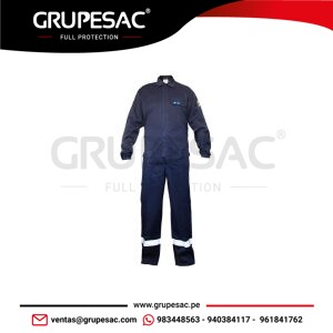 Overol Marca Ignífugo Antiestático Azul Marino Steelpro