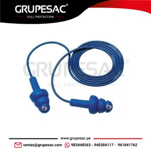 Tapón Detectable Reutilizable Azul Steelpro