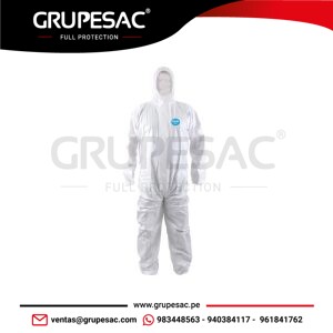 Buzo Desechable Cubre Cierre Steelgen Plus + Isp Blanco Certificado Steelpro