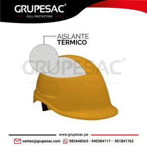 Casco MTA ABS Amarillo Aislante Térmico Steelpro