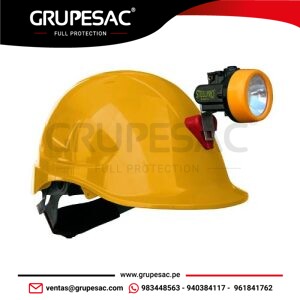 Casco MTA ABS Portalámpara Amarillo Steelpro