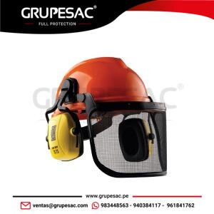 Casco Motoserrista Evo III Visor Metálico Steelpro