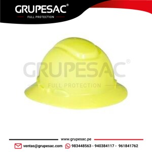 Casco Series H-802 de borde completo Amarillo 3M
