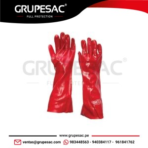 Guante Pvc 14 -35 Cm. Rojo STEELPRO