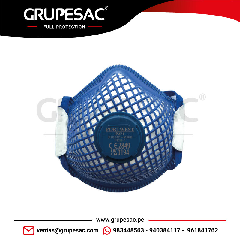 Mascarilla-con-válvula-ERGONET-FFP2-P271-Portwest Mascarilla con válvula ERGONET FFP2 P271 Portwest