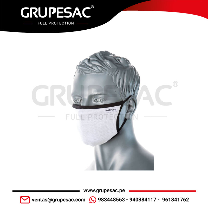 Mascarilla-facial-textil,-3-capas-CC30-Portwest