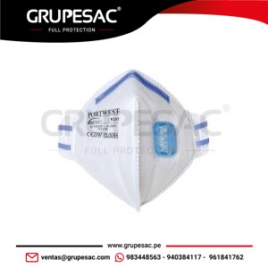 Mascarilla plegable con válvula FFP2 P251 Portwest