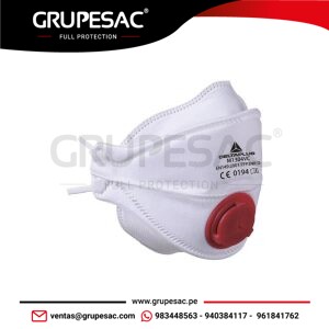 Mascarillas FFP3 de 4 Partes Plegables con Válvula Delta Plus
