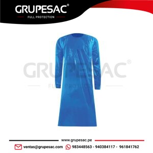 Pechera polieriteno Desechable Azul Steelpro