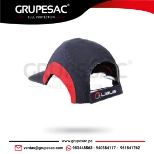 Gorra con Casquete Plástico Protector Auditivo Azul Libus