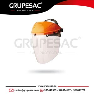 Kit Soporte p/Prot. Facial c/ Arnés Cremallera + Visor Facial Burbuja Transparente Libus