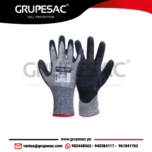 Guante Multiflex Látex Steelpro Gris