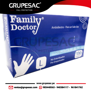 Guante de Latex L FAMILY DOCTOR