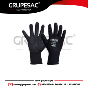 Guantes Multiflex Poliéster Nitrilo Sandy Black Steelpro