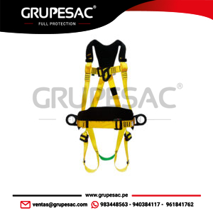 Arnés Dieléctricos 4 anillos con Apoyo Lumbar