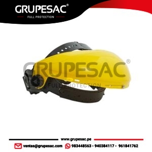 Casquete Portavisor amarillo Steelpro