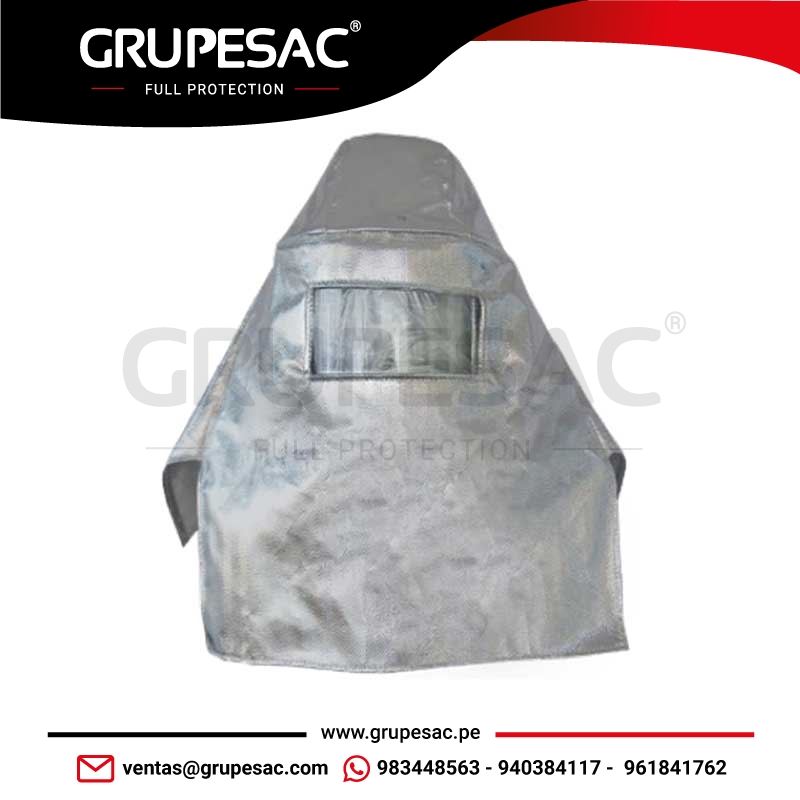 Capucha-con-casco-de-rayón-aluminizado-con-casco-jockey-con-visor
